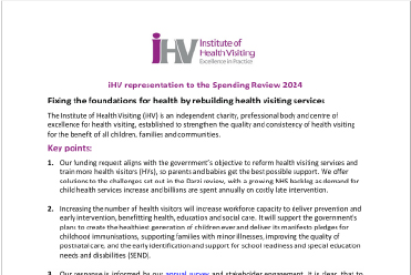 Img_iHV representation to the Spending Review 2024 